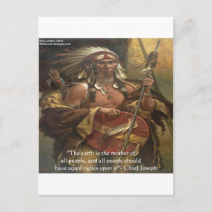 Chief Joseph & Nature Zitat - T-Shirts und Karten