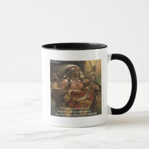 Chief Joseph & Nature Zitat - T-Shirts und Karten Tasse