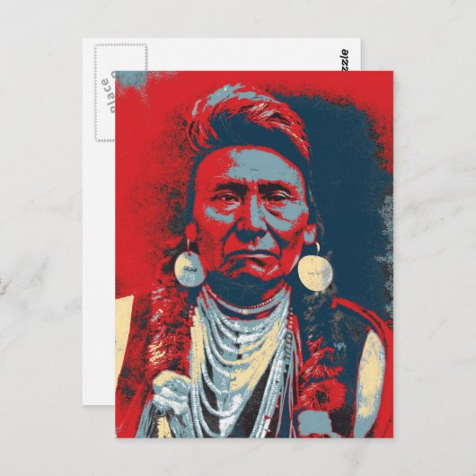 Chief Joseph Postkarte (Vorne/Hinten)