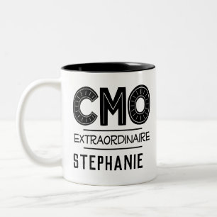 Chief Marketing Officer der CMO Personalisiert Gif Zweifarbige Tasse