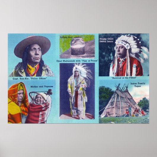 Chief Multnomah, Capt. Som-Kin Poster (Vorne)