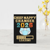 Chief Nappy Changer 2026 New Baby Loading Funny Pr Karte (Gelbe Blume)