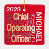Chief Operating Officer COO Extraordinator CUSTOM Keramikornament (Rückseite)