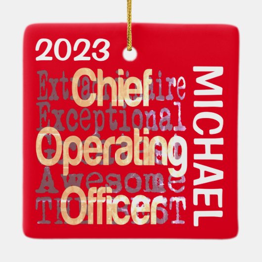 Chief Operating Officer COO Extraordinator CUSTOM Keramikornament (Rückseite)