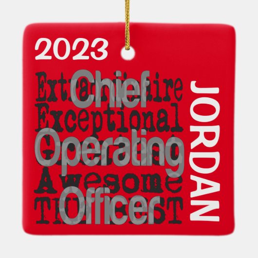 Chief Operating Officer Extraordinator CUSTOM Keramikornament (Rückseite)