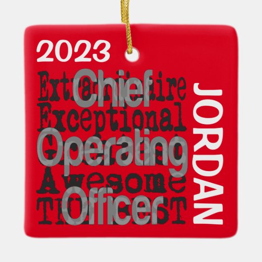 Chief Operating Officer Extraordinator CUSTOM Keramikornament (Vorderseite)