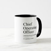 Chief Operating Officer Funny Work Definition Tasse (VorderseiteRechts)