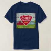 Chief Oshkosh Beer Retro Defunktional Wisconsin Br T-Shirt (Design vorne)