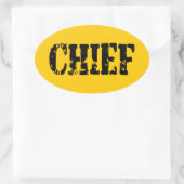 CHIEF OVALER AUFKLEBER (Tasche)