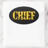 CHIEF OVALER AUFKLEBER (Tasche)