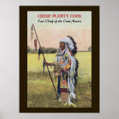 Chief Plenty Coos - Indianeramerikaner Poster (Vorne)