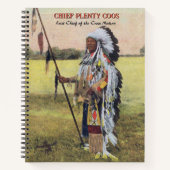 Chief Plenty Coos Notebook Notizblock (Vorderseite)