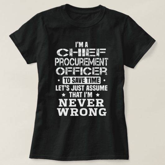 Chief Procurement Officer T-Shirt (Design vorne)
