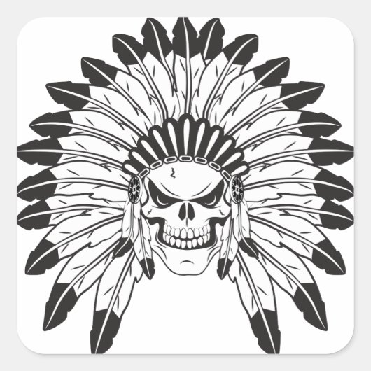 Chief Quadratischer Aufkleber (Vorderseite)