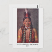 Chief Quinghigit, Indianeramerikaner der 1900er Ja Postkarte (Vorne/Hinten)