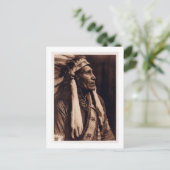 Chief Raven Blanket - Nez Perce - Vintag Postkarte (Stehend Vorderseite)