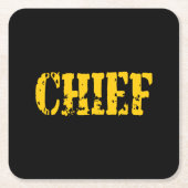 CHIEF RECHTECKIGER PAPPUNTERSETZER (Vorderseite)