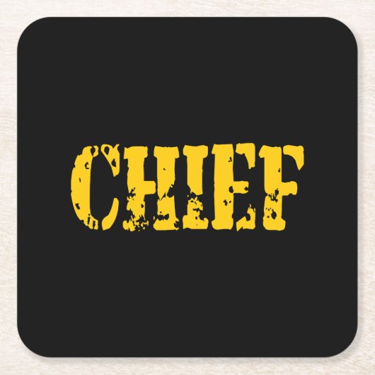 CHIEF RECHTECKIGER PAPPUNTERSETZER (Vorderseite)