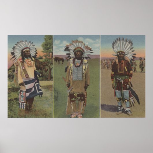 Chief Red Cloud, Chief Dewey Beard Poster (Vorne)