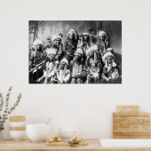 Chief Red Cloud mit anderen Chefs: 1899 Poster (Küche)