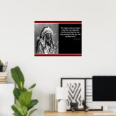 Chief Red Cloud "Nur ein Versprechen behalten" Poster (Heimbüro)