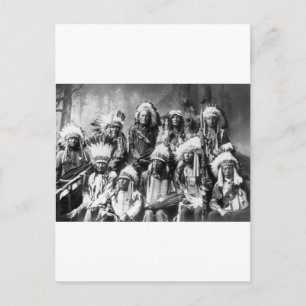 Chief Red Cloud & Other Chiefs, 1899 Postkarte