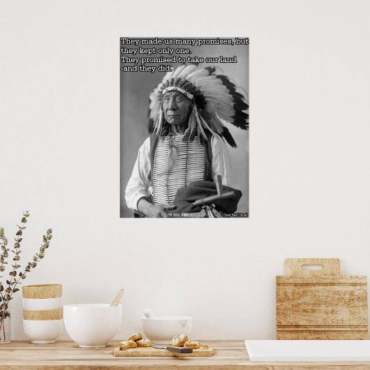 Chief Red Cloud Zitat Poster (Küche)