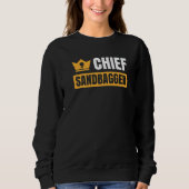 Chief Sandbagger Gag Golf   Sweatshirt (Vorderseite)