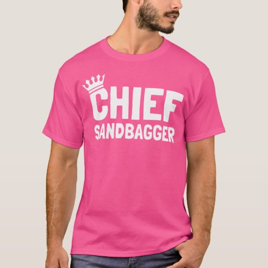 Chief Sandbagger Gag Golf T-Shirt (Vorderseite)