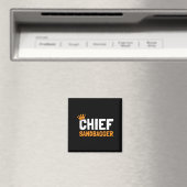 Chief Sandbagger Golf - Erwachsene Magnet (In Situ (Geschirrspüler))