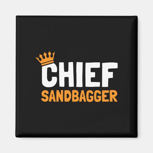 Chief Sandbagger Golf - Erwachsene Magnet (Vorne)