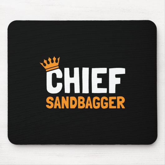Chief Sandbagger Golf - Erwachsene Mousepad (Vorne)