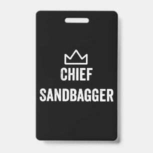 Chief Sandbagger Golf Meme Bjj Schach Sandbag Ausweis