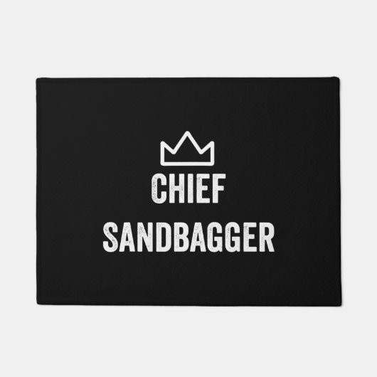 Chief Sandbagger Golf Meme Bjj Schach Sandbag Fußmatte (Vorderseite)
