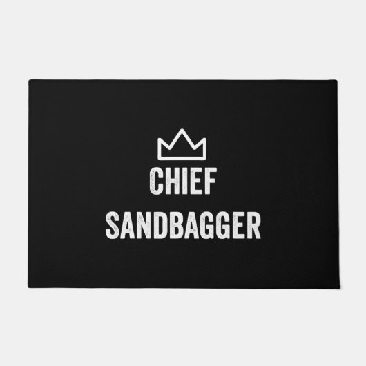 Chief Sandbagger Golf Meme Bjj Schach Sandbag Fußmatte (Vorderseite)