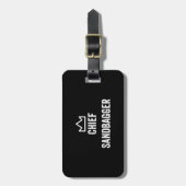 Chief Sandbagger Golf Meme Bjj Schach Sandbag Gepäckanhänger (Vorderseite vertikal)