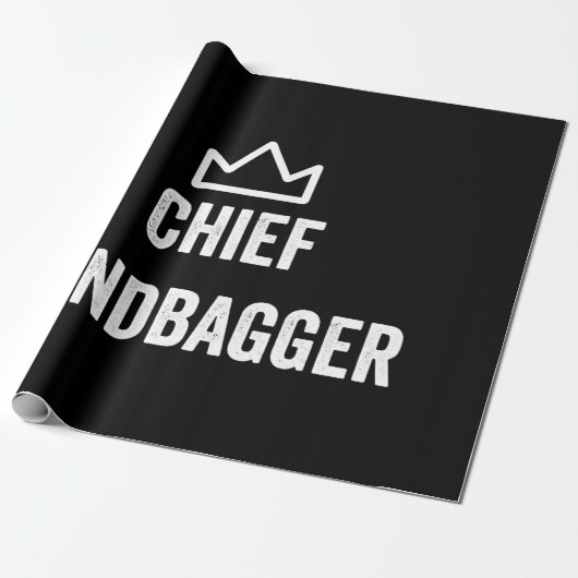 Chief Sandbagger Golf Meme Bjj Schach Sandbag Geschenkpapier (Ungerollt)