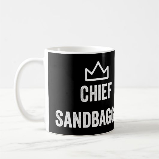 Chief Sandbagger Golf Meme BJJ Schach Sandbag Kaffeetasse (Links)