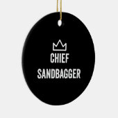 Chief Sandbagger Golf Meme Bjj Schach Sandbag Keramik Ornament (Rechts)