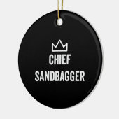 Chief Sandbagger Golf Meme Bjj Schach Sandbag Keramik Ornament (Links)