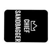 Chief Sandbagger Golf Meme Bjj Schach Sandbag Magnet (Horizontal)