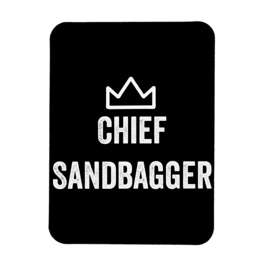 Chief Sandbagger Golf Meme Bjj Schach Sandbag Magnet (Vertikal)