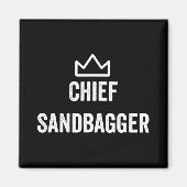 Chief Sandbagger Golf Meme Bjj Schach Sandbag Magnet (Vorne)