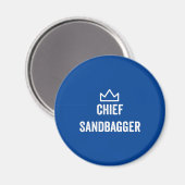 Chief Sandbagger Golf Meme Bjj Schach Sandbag Magnet (Vorderseite/Rückseite)