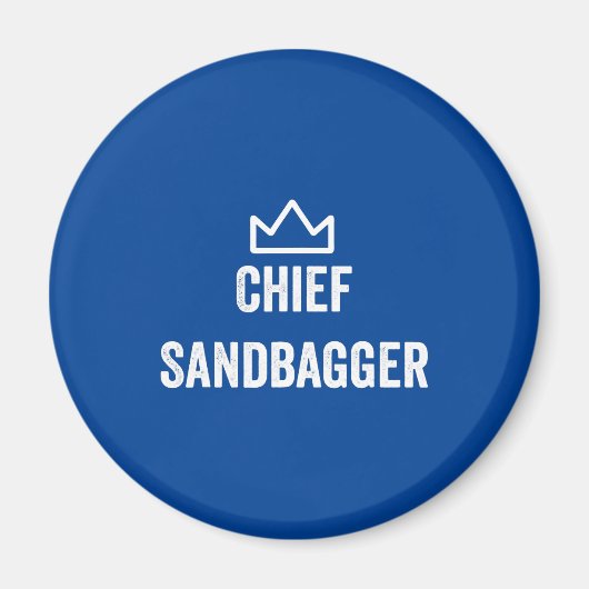 Chief Sandbagger Golf Meme Bjj Schach Sandbag Magnet (Vorne)