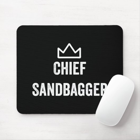Chief Sandbagger Golf Meme Bjj Schach Sandbag Mousepad (Mit Mouse)