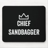 Chief Sandbagger Golf Meme Bjj Schach Sandbag Mousepad (Vorne)