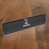 Chief Sandbagger Golf Meme Bjj Schach Sandbag Namensplakette (Seite)