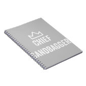 Chief Sandbagger Golf Meme Bjj Schach Sandbag Notizblock (Rechte Seite)