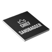 Chief Sandbagger Golf Meme Bjj Schach Sandbag Notizblock (angewinkelt)